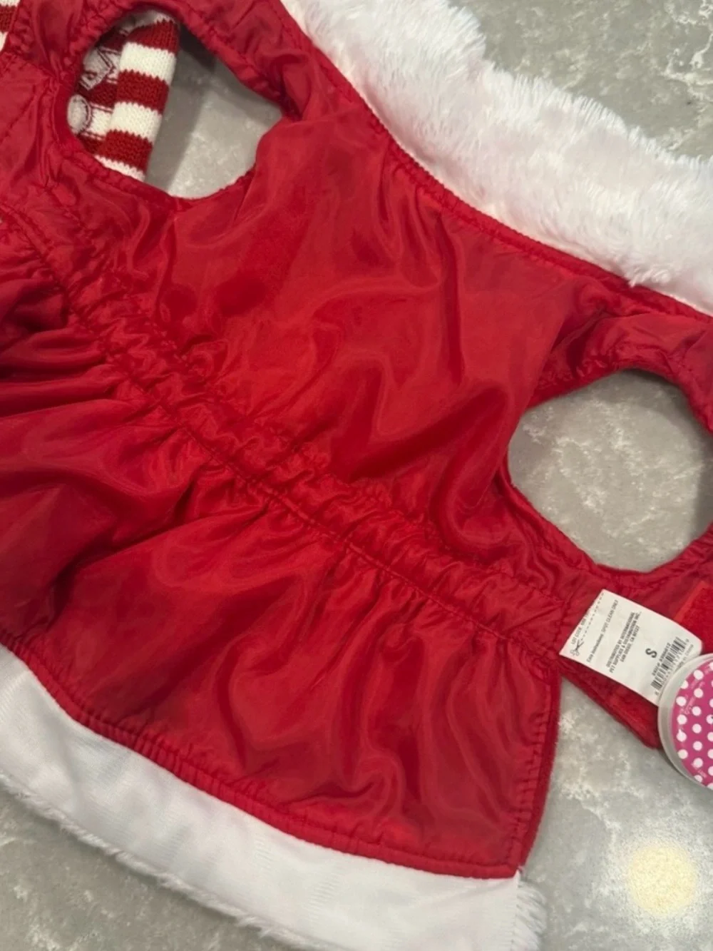 Christmas Dog Clothes Lot Small SimplyDog Santa Sweater Mrs Claus Dress Size S
